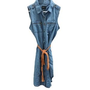Love By Chesley Denim Dress Women's Size Small New NWT